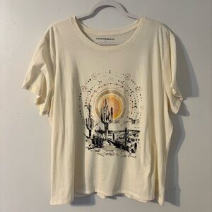 Lucky Brand Desert Cactus Graphic T-Shirt Size XXL